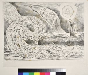 好色な輪：パオロとフランチェスカインフェルノV、ダンテアリギエーリによる「神の喜劇」のイラスト、1827年〜38年